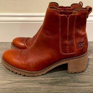 Timberland womens full grain leather leather Chelsea boots, size 10